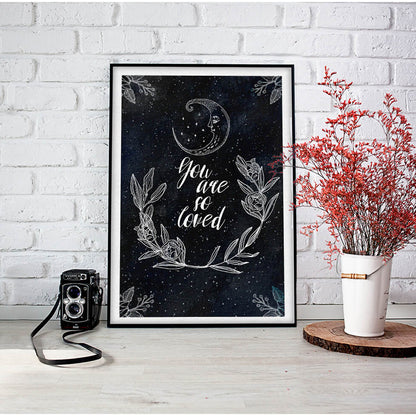 Celestial 'You Are So Loved' Art Print