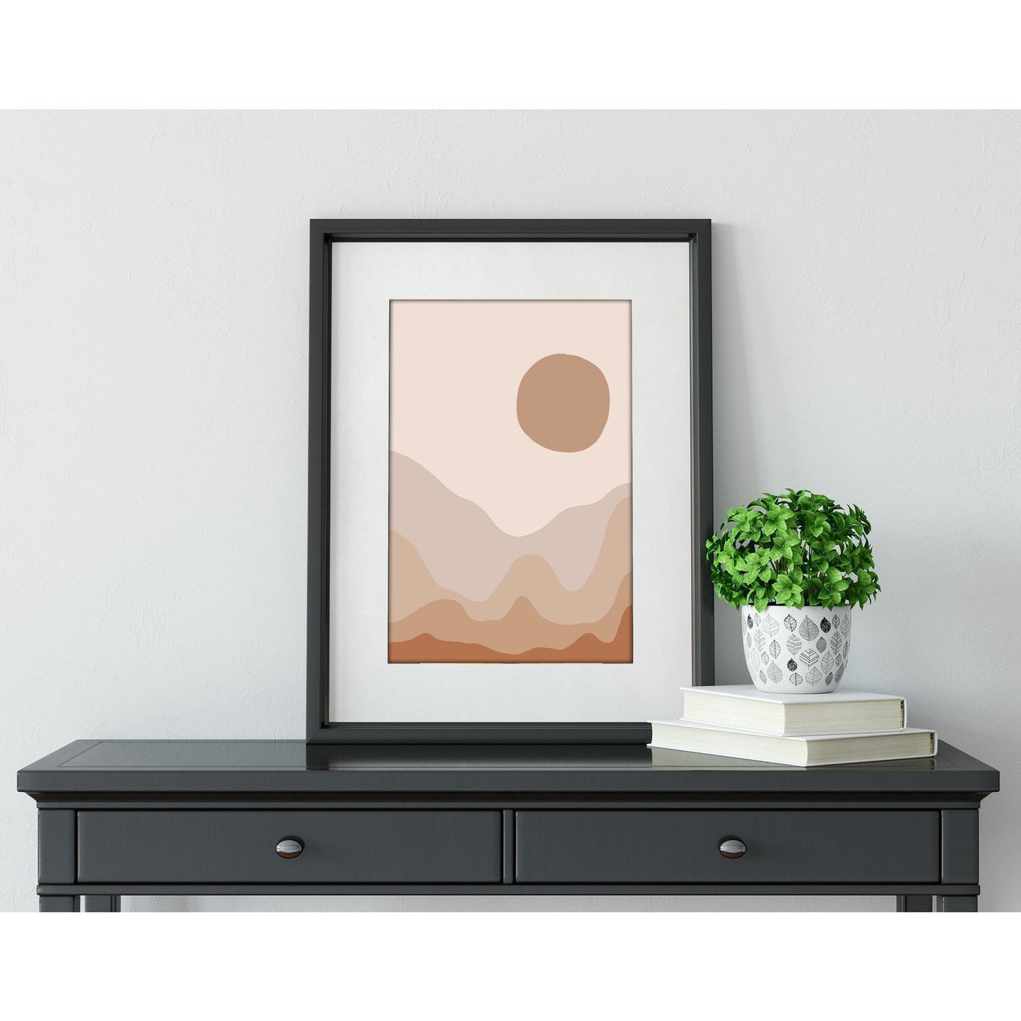 Minimalist Terrain Abstract Landscape Art Print