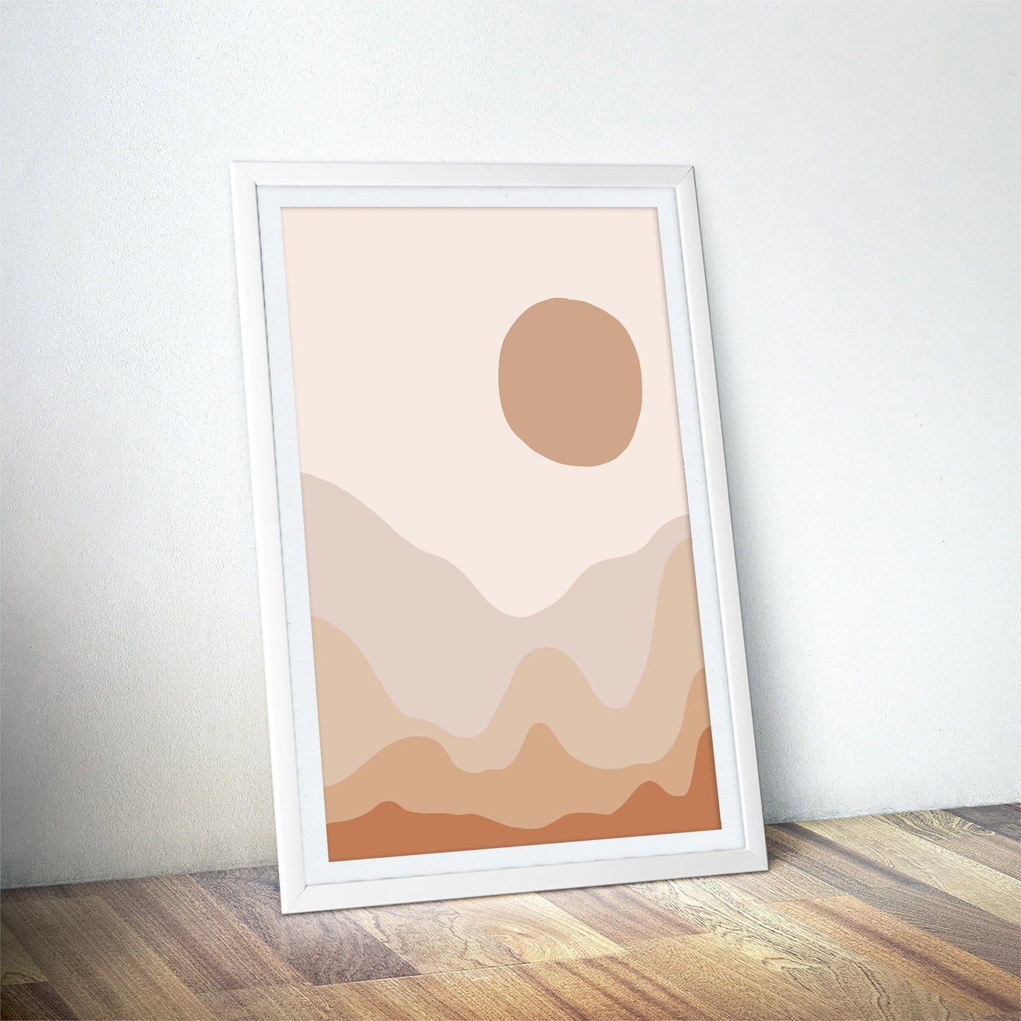 Minimalist Terrain Abstract Landscape Art Print