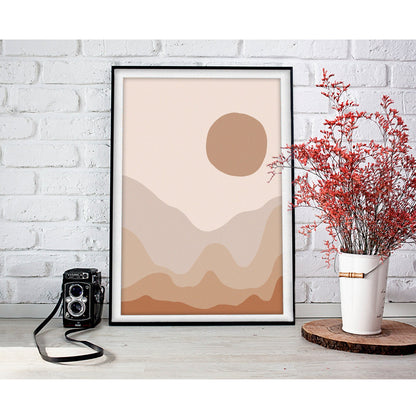 Minimalist Terrain Abstract Landscape Art Print