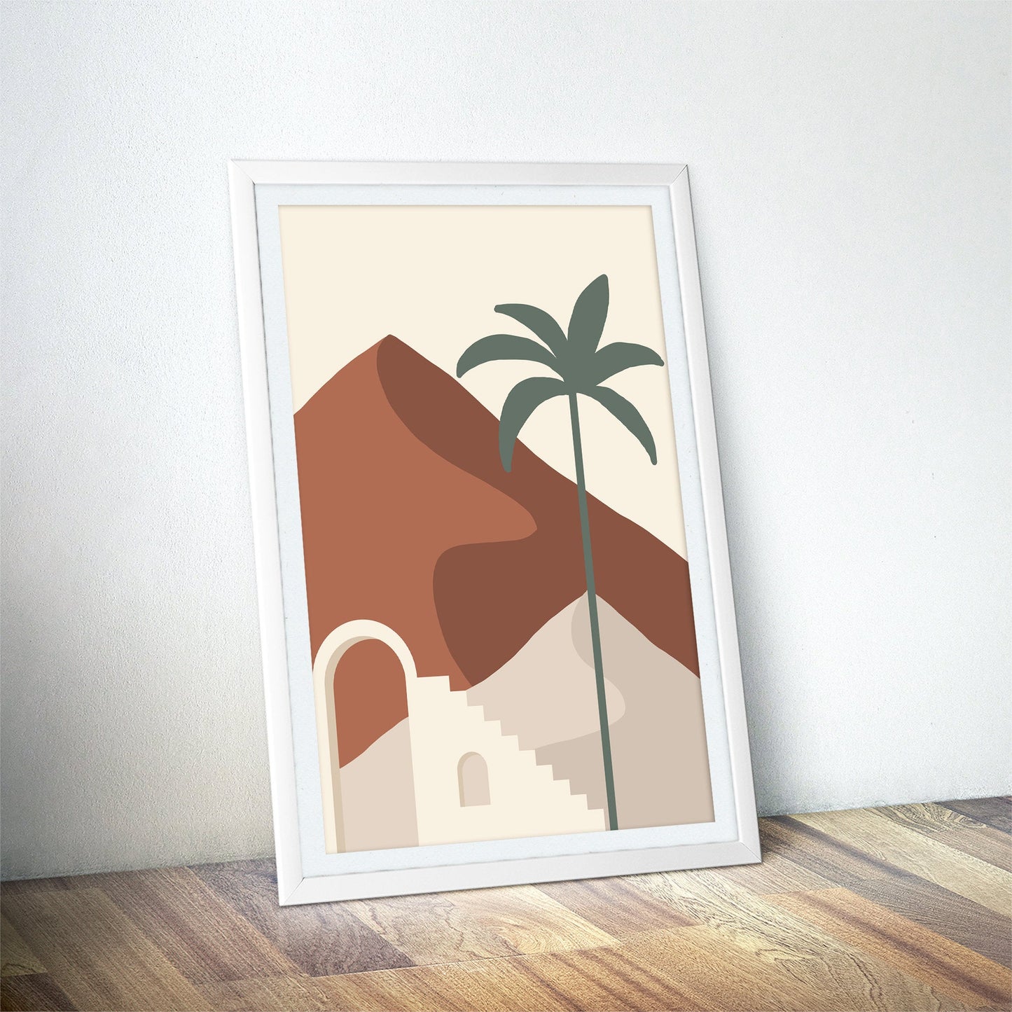 Desert Mirage Abstract Landscape Art Print