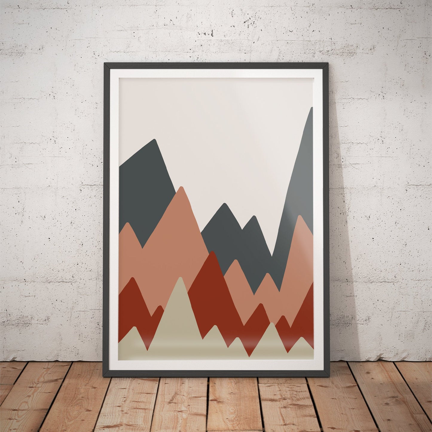 Earthy Elegance Abstract Landscape Art Print