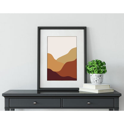 Terra Harmony Abstract Landscape Art Print