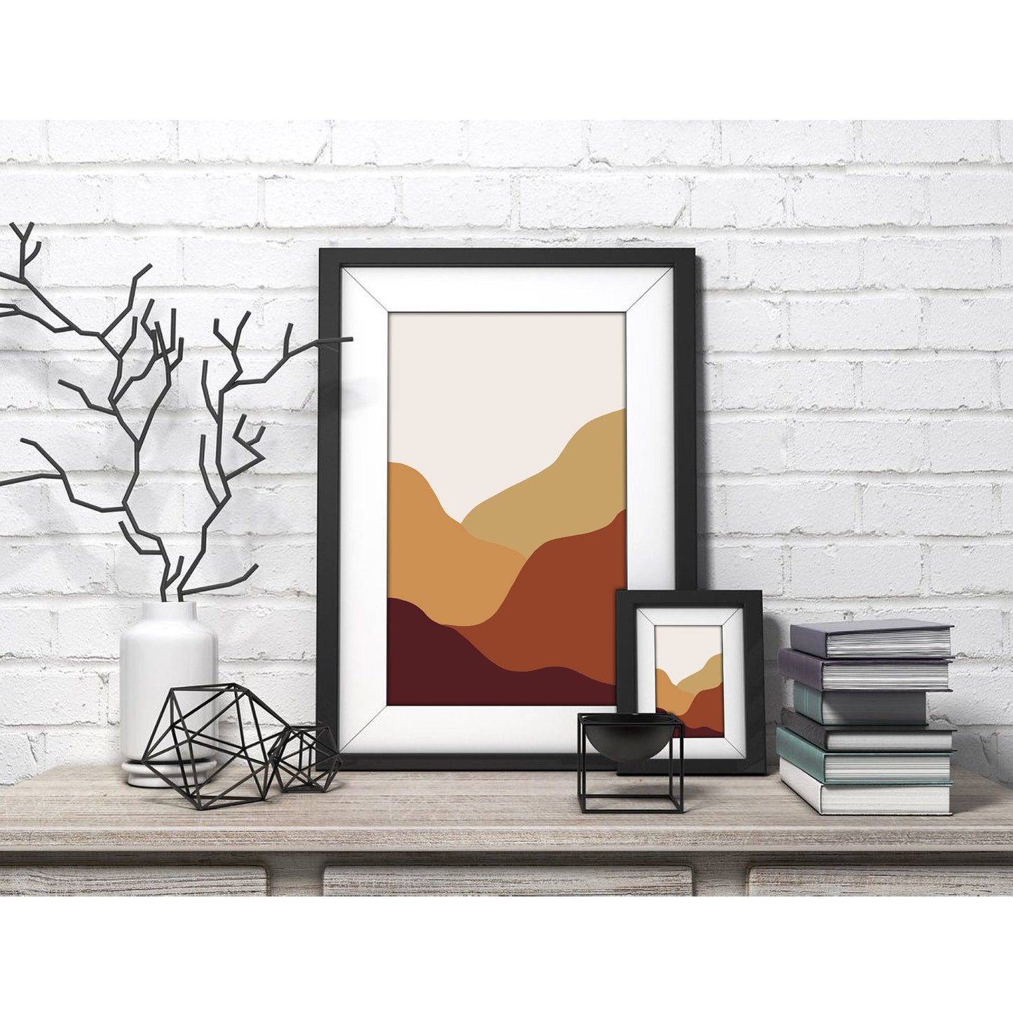 Terra Harmony Abstract Landscape Art Print