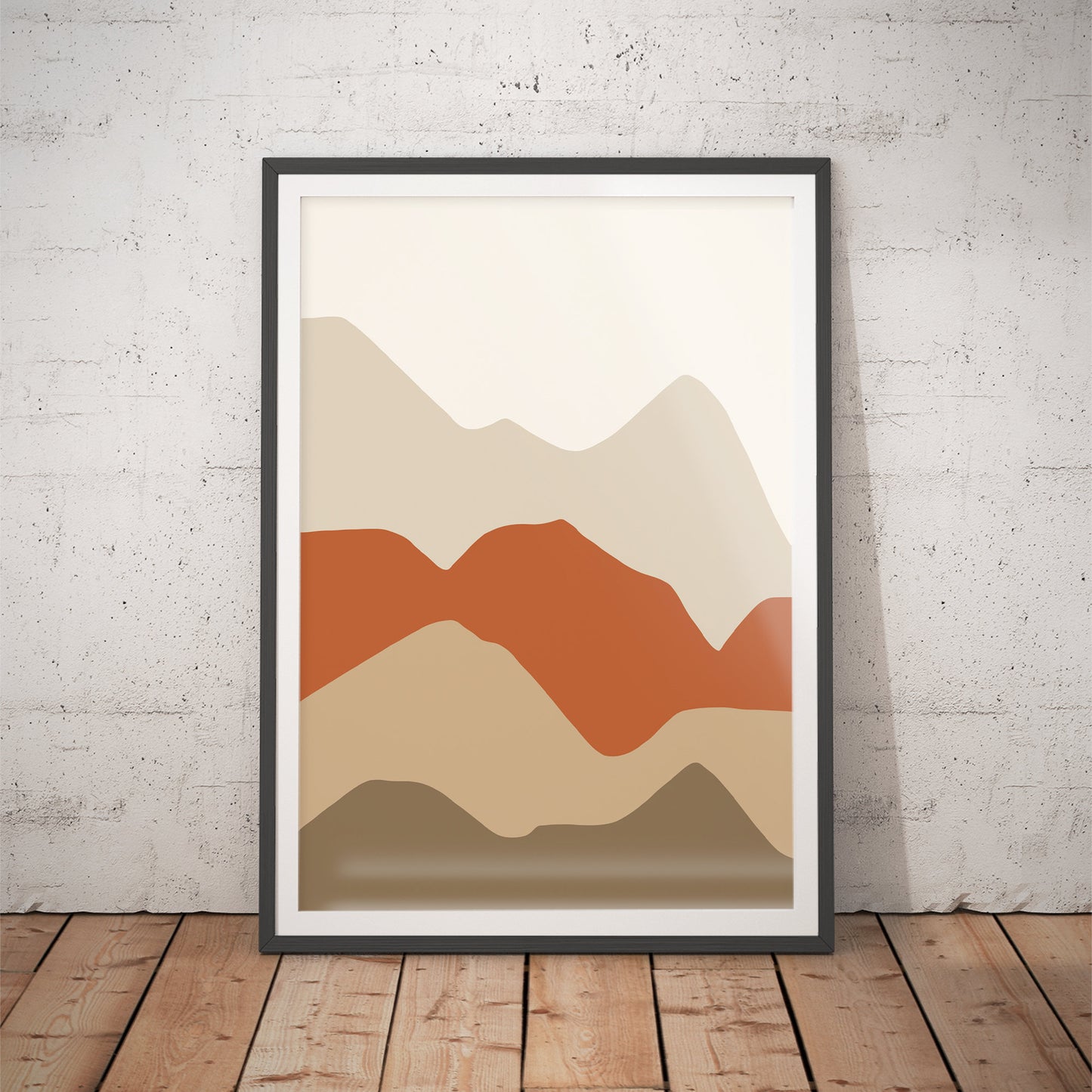 Harmony Ridge Abstract Landscape Art Print