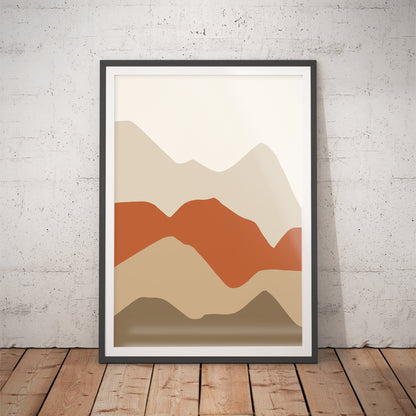 Harmony Ridge Abstract Landscape Art Print