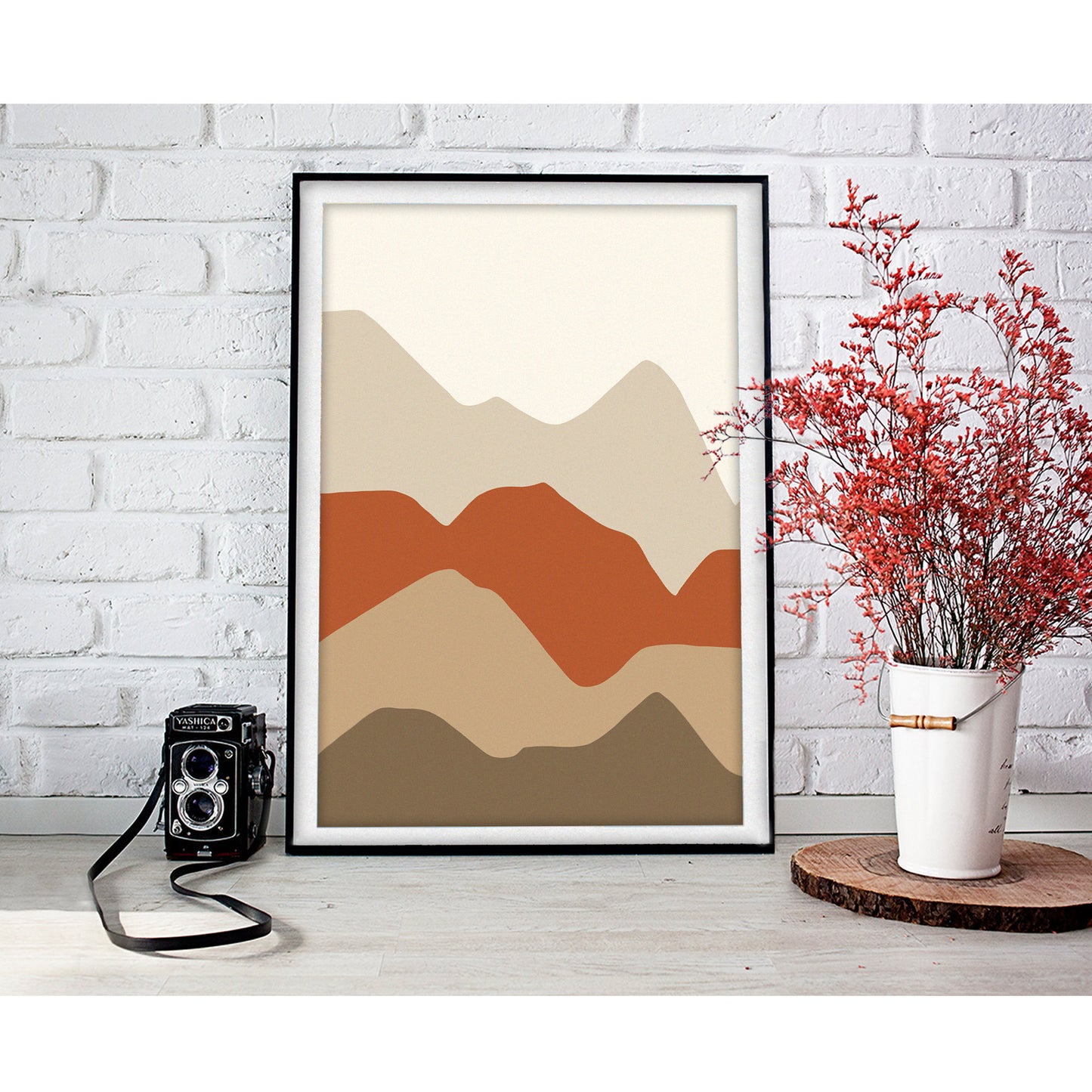 Harmony Ridge Abstract Landscape Art Print