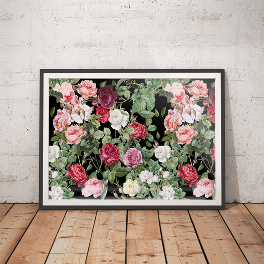 Vintage Bloom Elegance Art Print