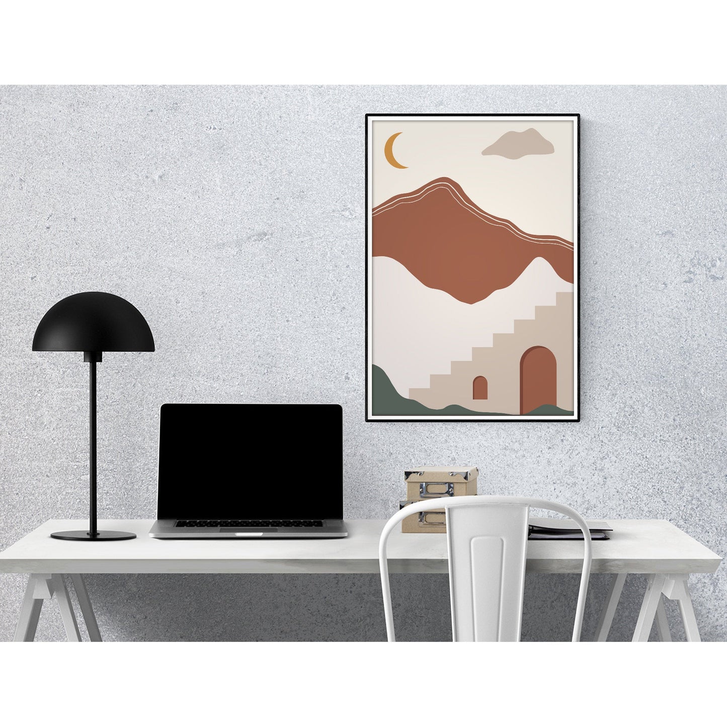 Soothing Abstract Landscape Art Print