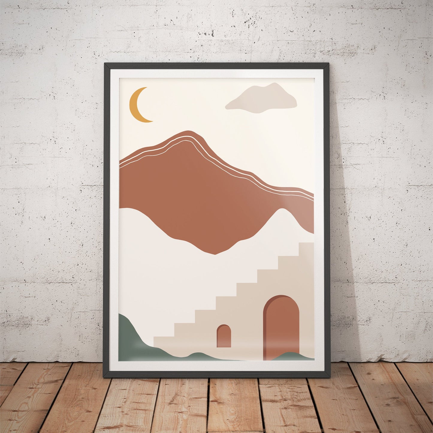 Soothing Abstract Landscape Art Print