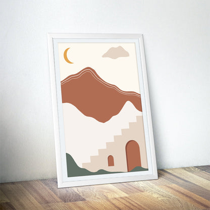 Soothing Abstract Landscape Art Print