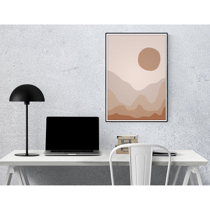 Minimalist Terrain Abstract Landscape Art Print