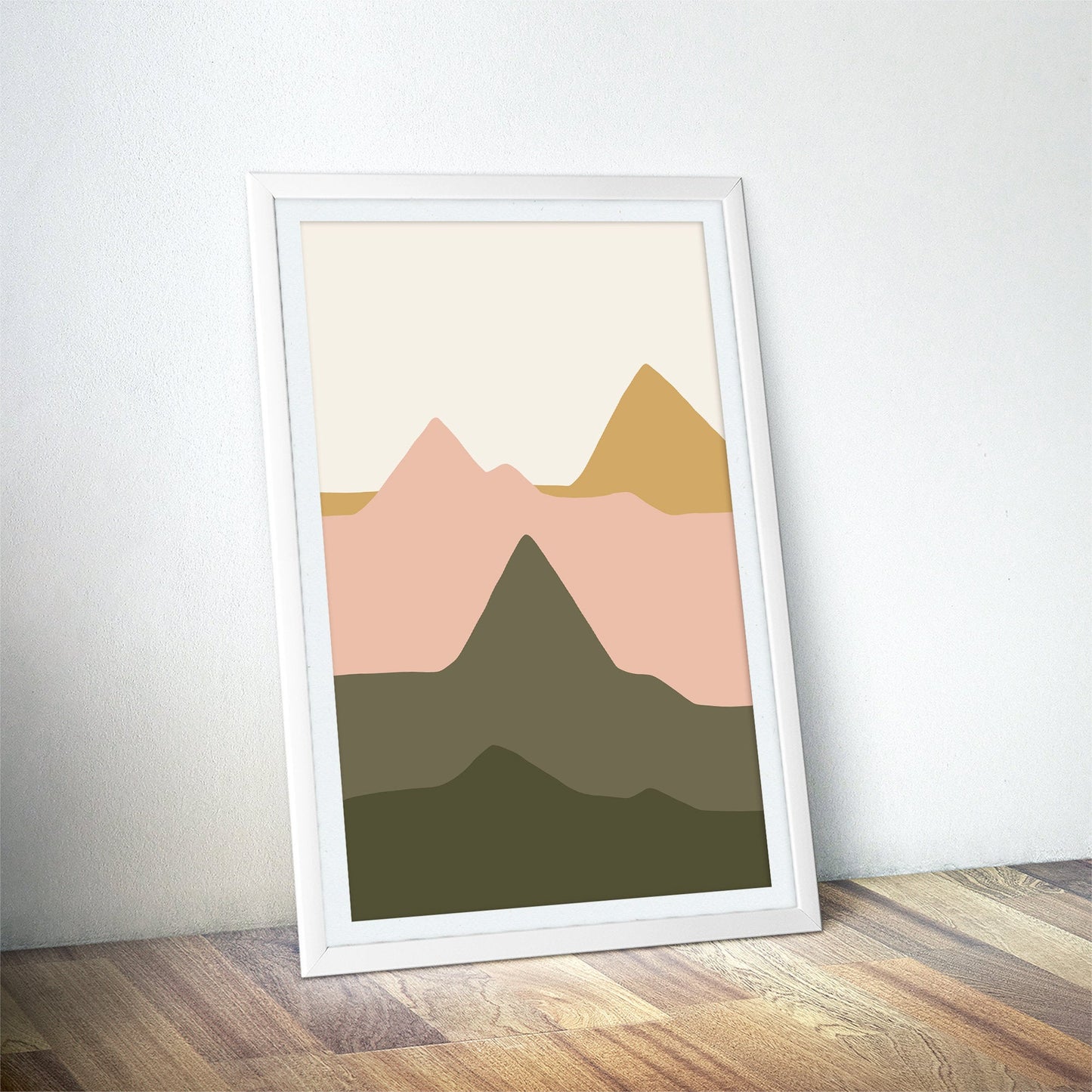 Lush Geometric Valley Art Print