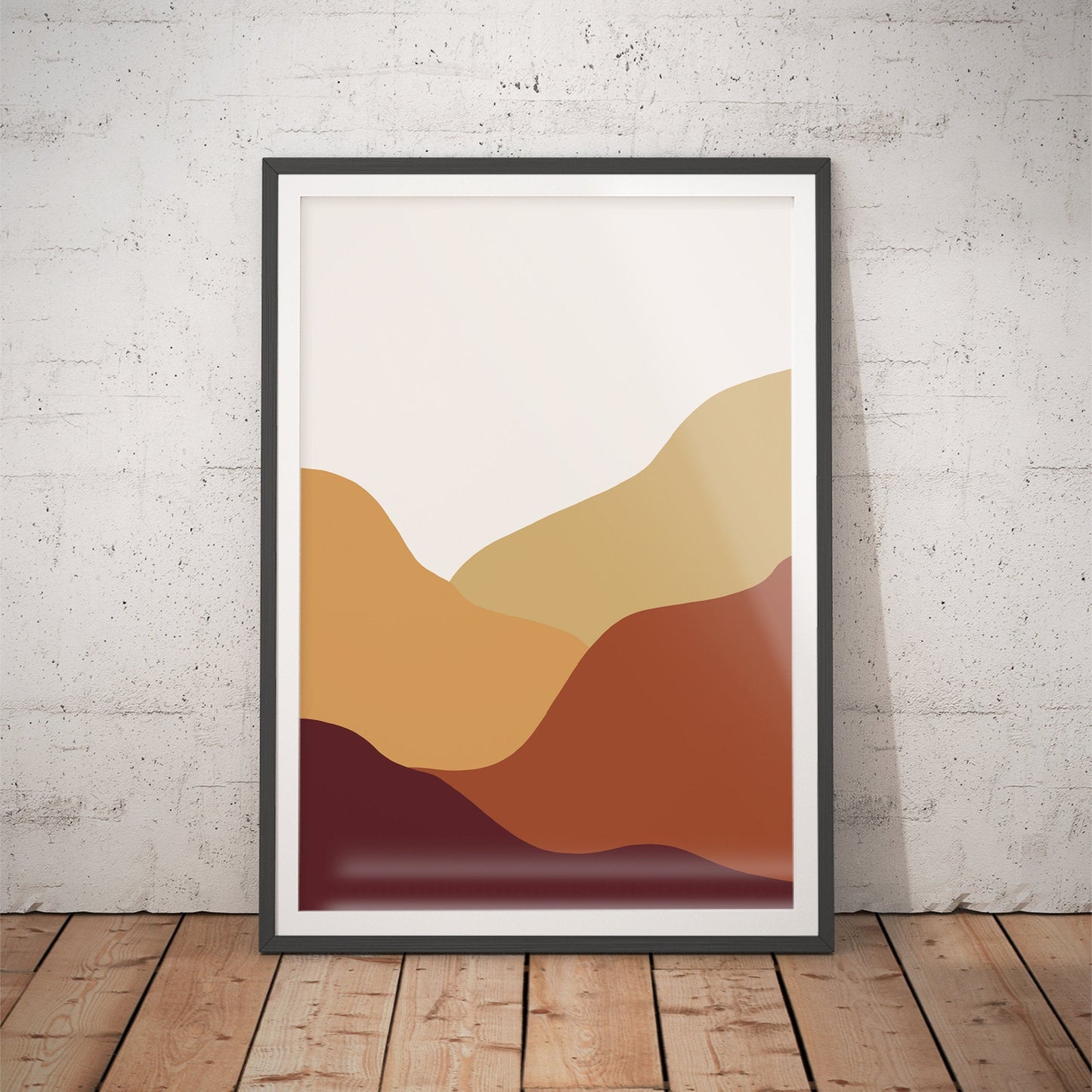 Terra Harmony Abstract Landscape Art Print