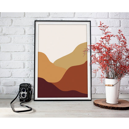 Terra Harmony Abstract Landscape Art Print