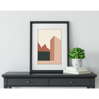 Minimalist Mesa Abstract Art Print