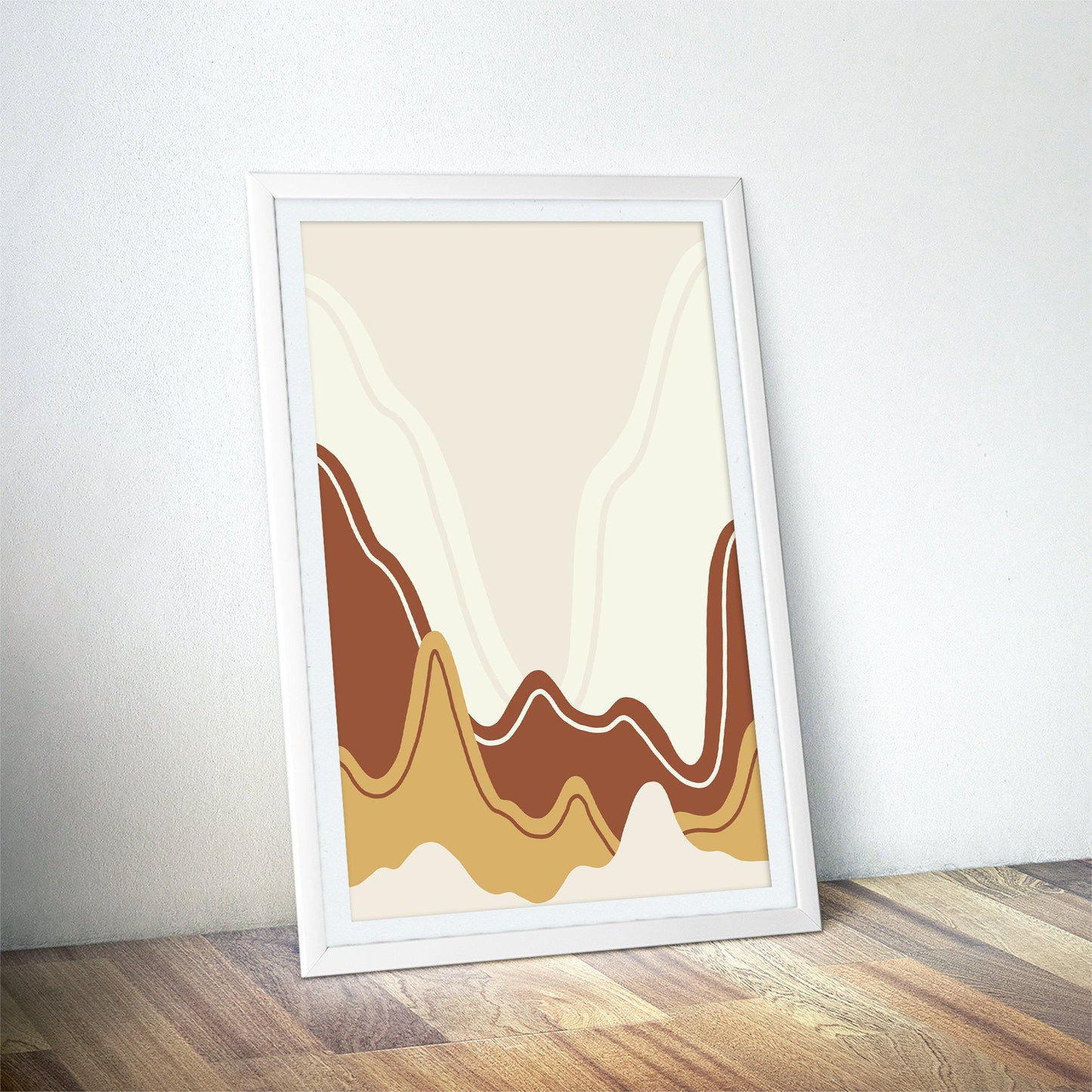 Earthen Contours Abstract Art Print