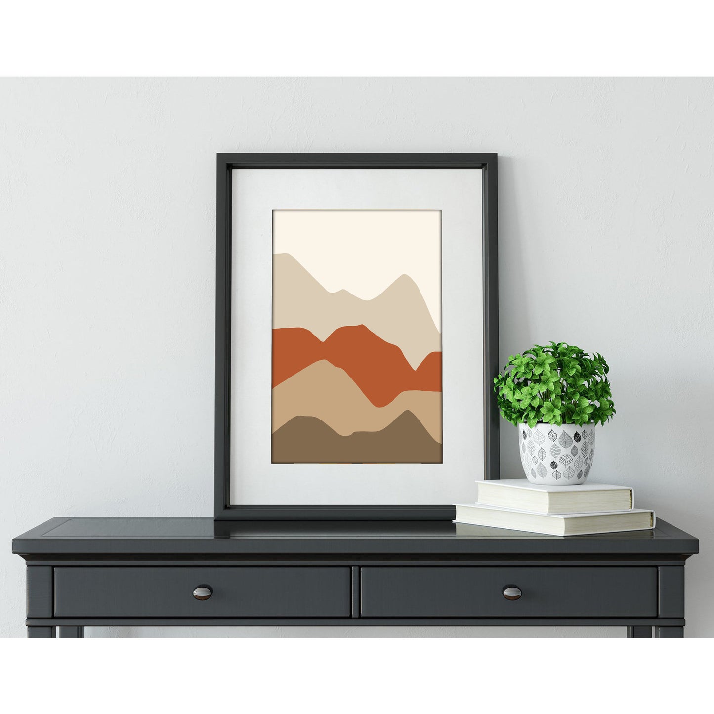 Harmony Ridge Abstract Landscape Art Print