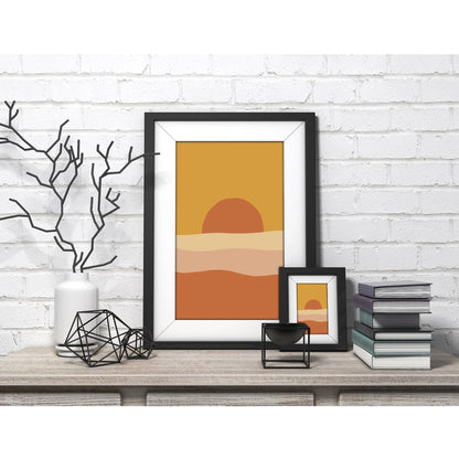 Sunset Serenity Abstract Art Print