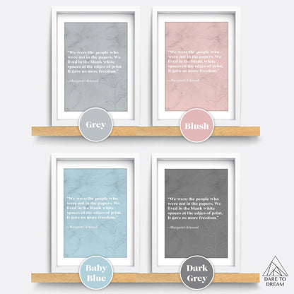 The Handmaid's Tale Literary Art Print