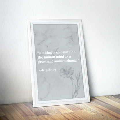 Frankenstein Literary Quote Art Print