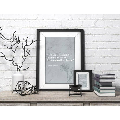 Frankenstein Literary Quote Art Print