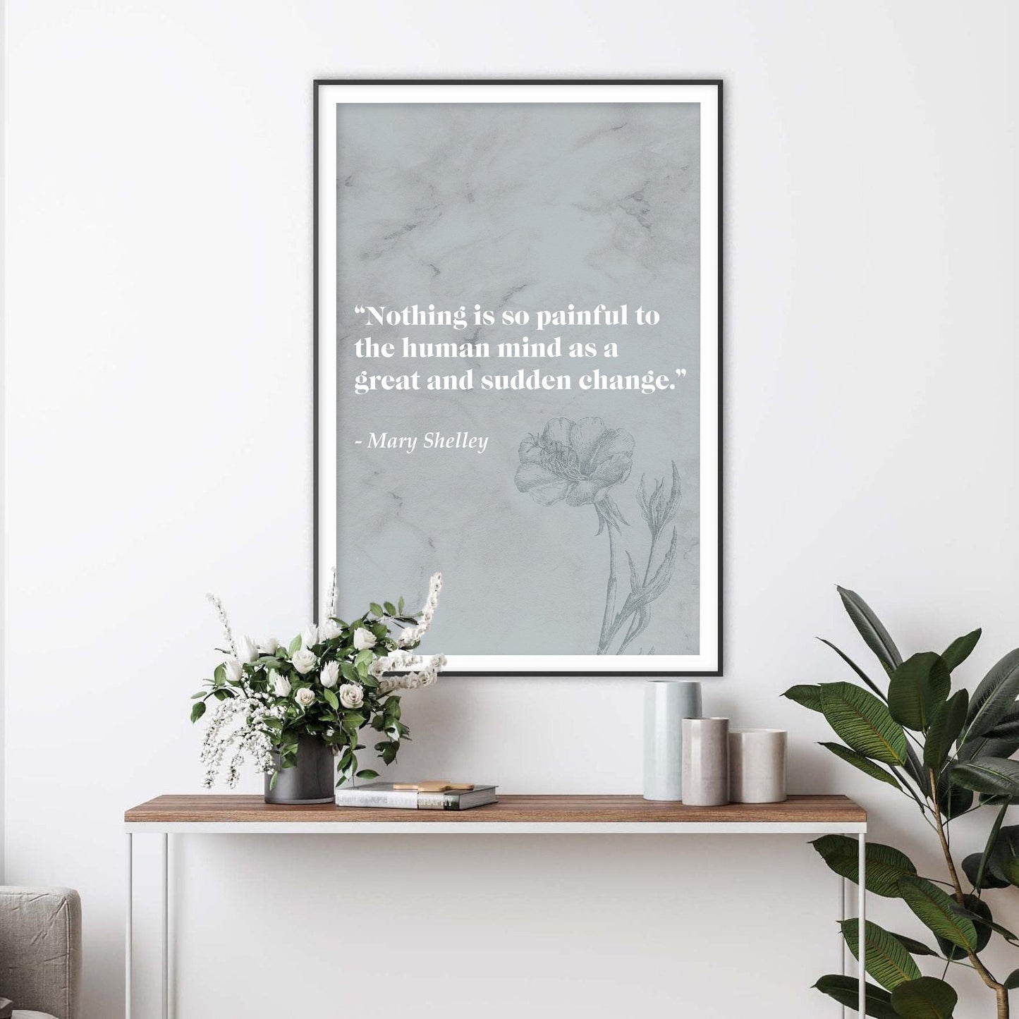 Frankenstein Literary Quote Art Print