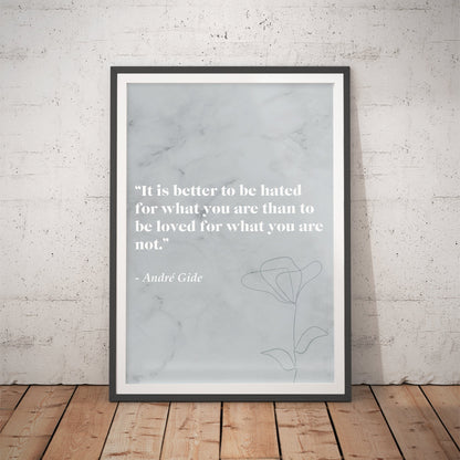 Autumn Leaves Literary Quote Art Print