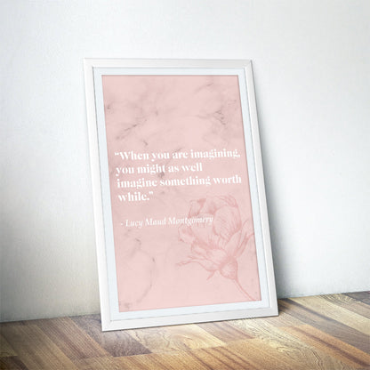 Anne of Green Gables Literary Quote Art Print