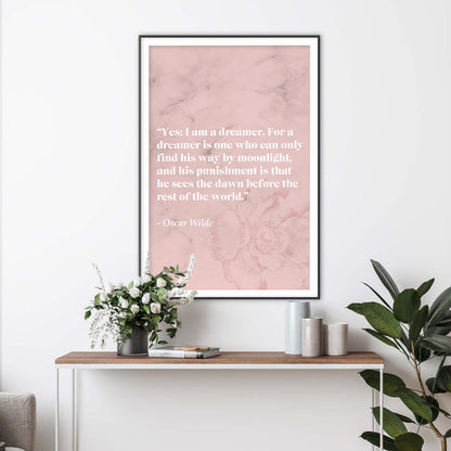 Oscar Wilde Literary Quote Art Print