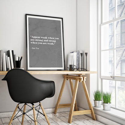 The Art of War Literary Quote Art Print