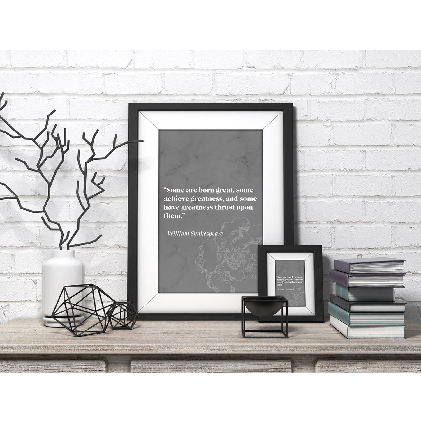 Twelfth Night 'Greatness' Literary Quote Art Print