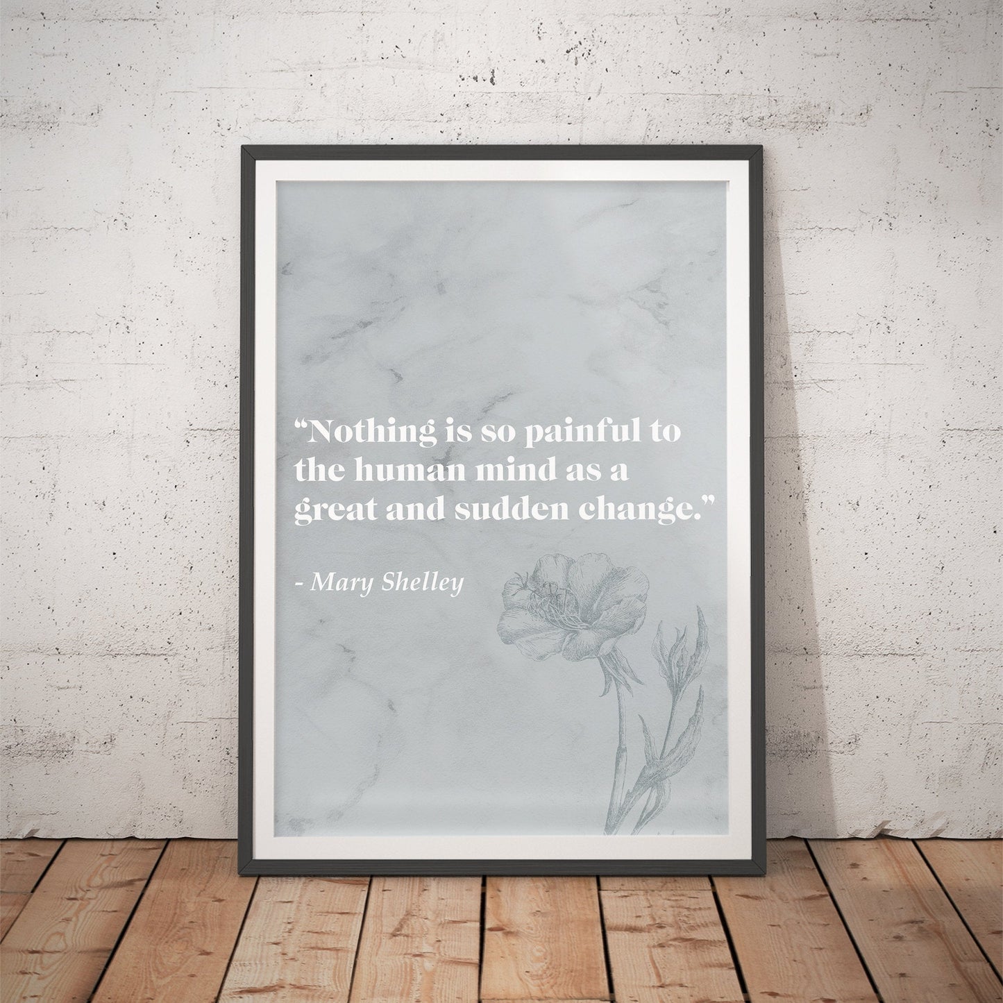 Frankenstein Literary Quote Art Print