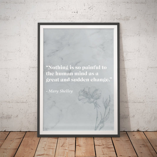 Frankenstein Literary Quote Art Print