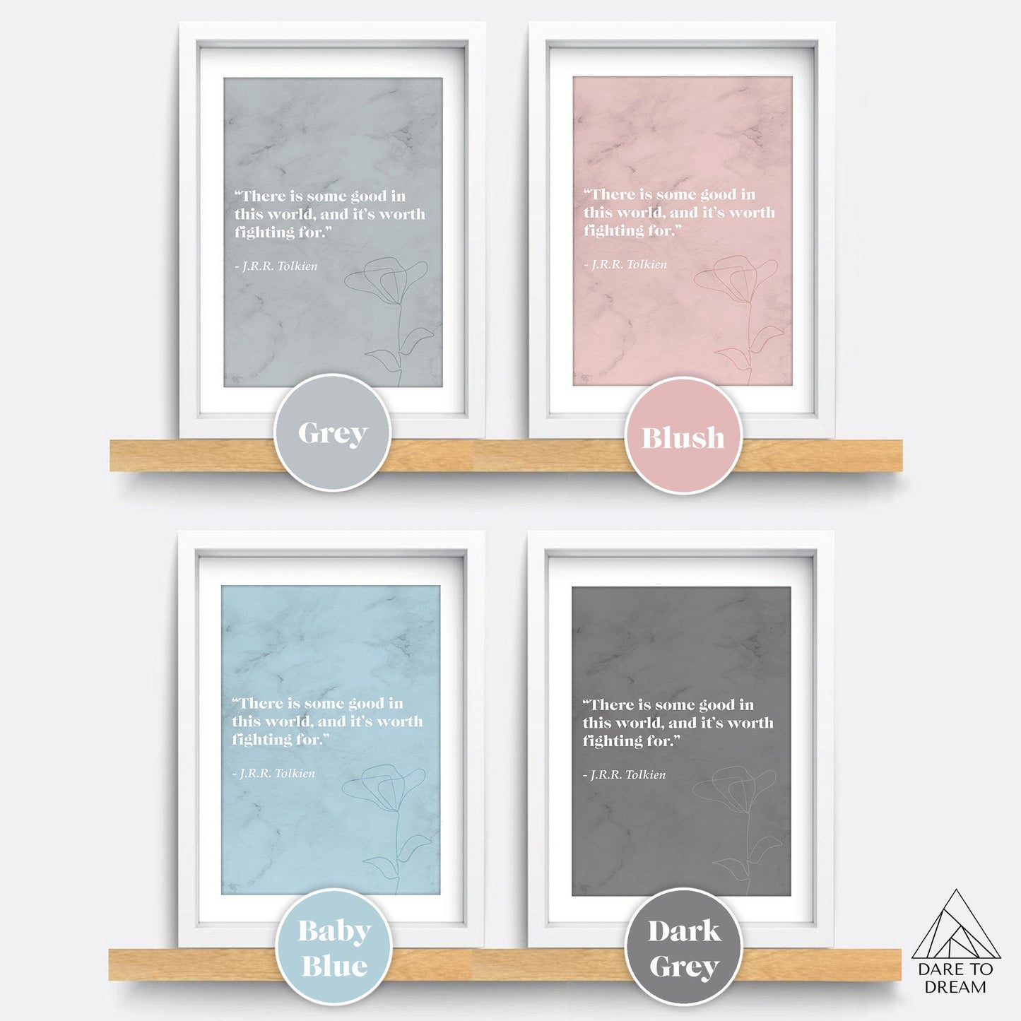 Lord of the Rings "There is some good" Literary Quote Art Print