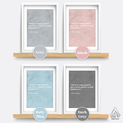 Lord of the Rings "There is some good" Literary Quote Art Print