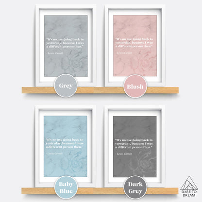 Alice in Wonderland Literary Quote Art Print