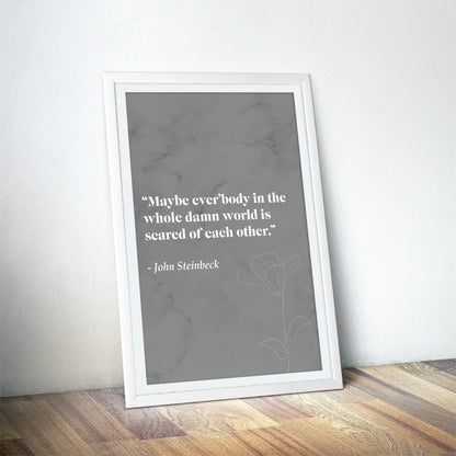 Of Mice and Men Literary Art Print