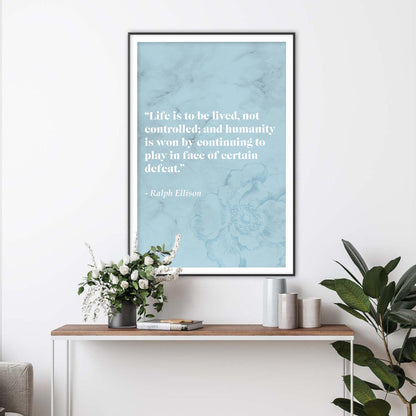 Invisible Man Literary Art Print