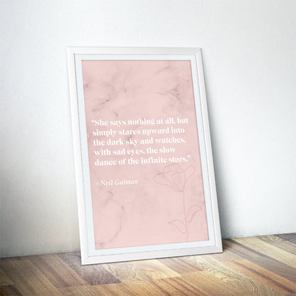 Stardust Literary Quote Art Print