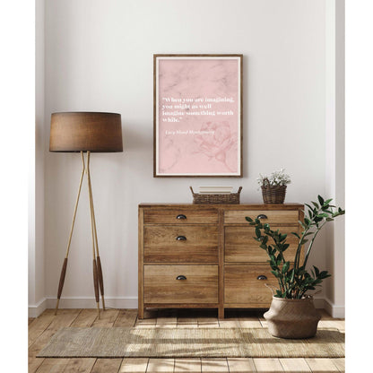 Anne of Green Gables Literary Quote Art Print