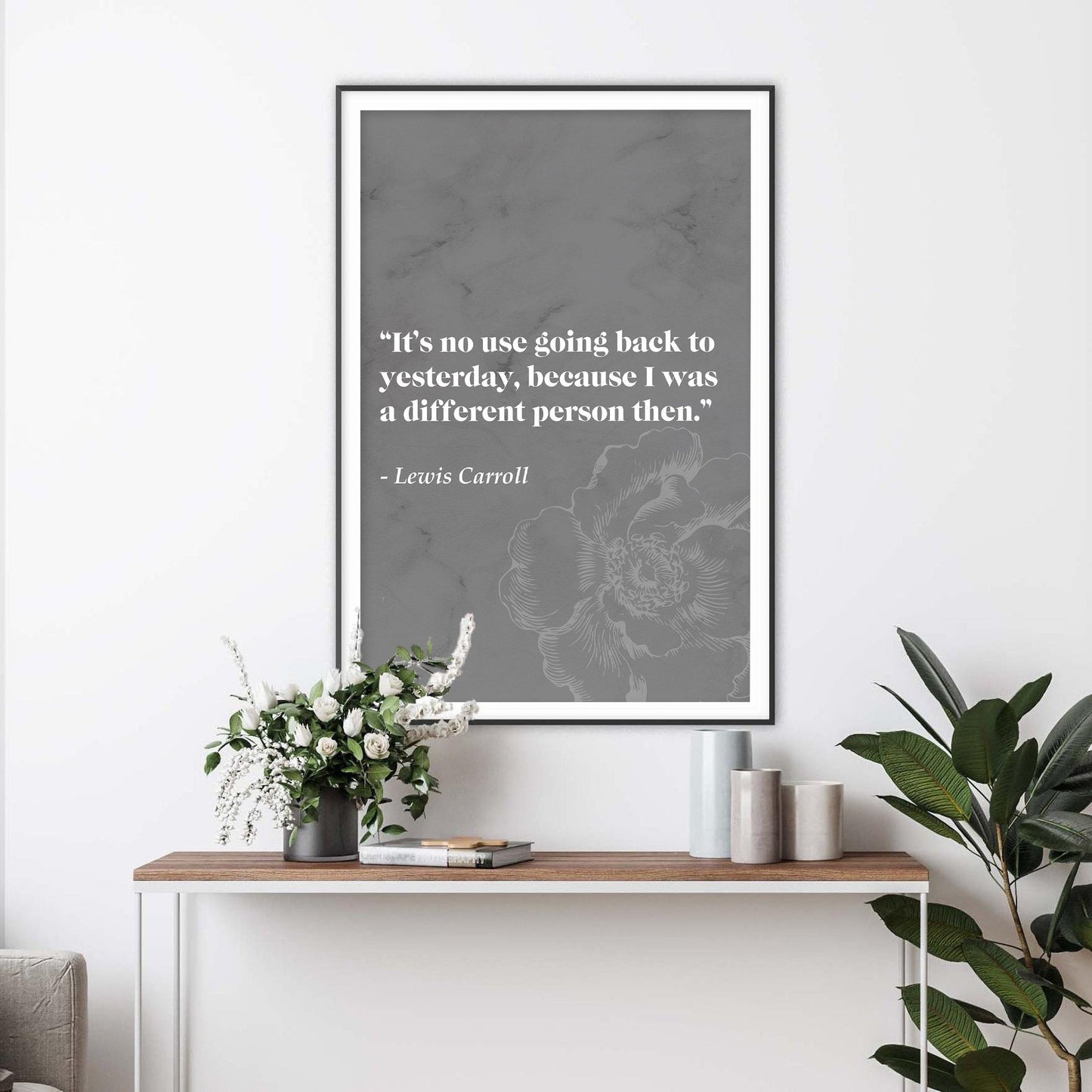 Alice in Wonderland Literary Quote Art Print