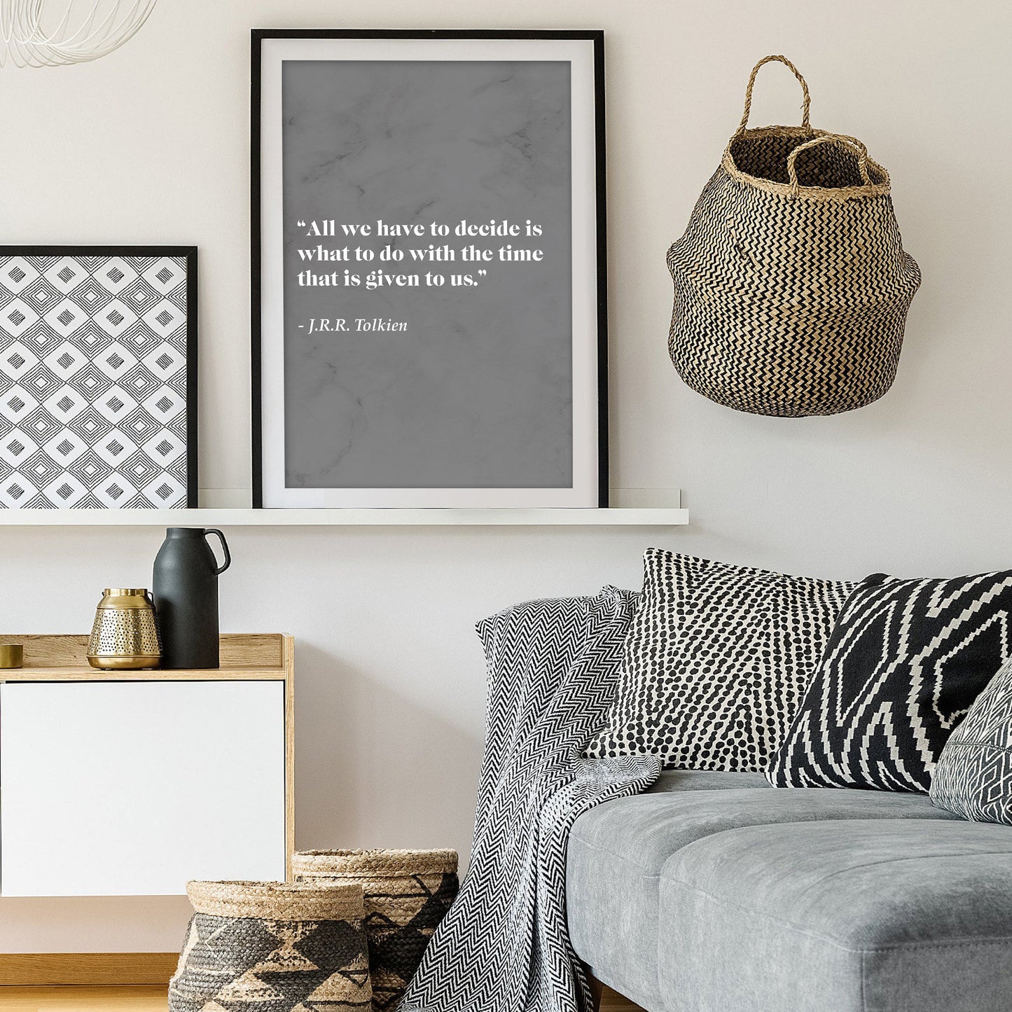 JRR Tolkien Literary Quote Art Print