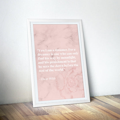 Oscar Wilde Literary Quote Art Print