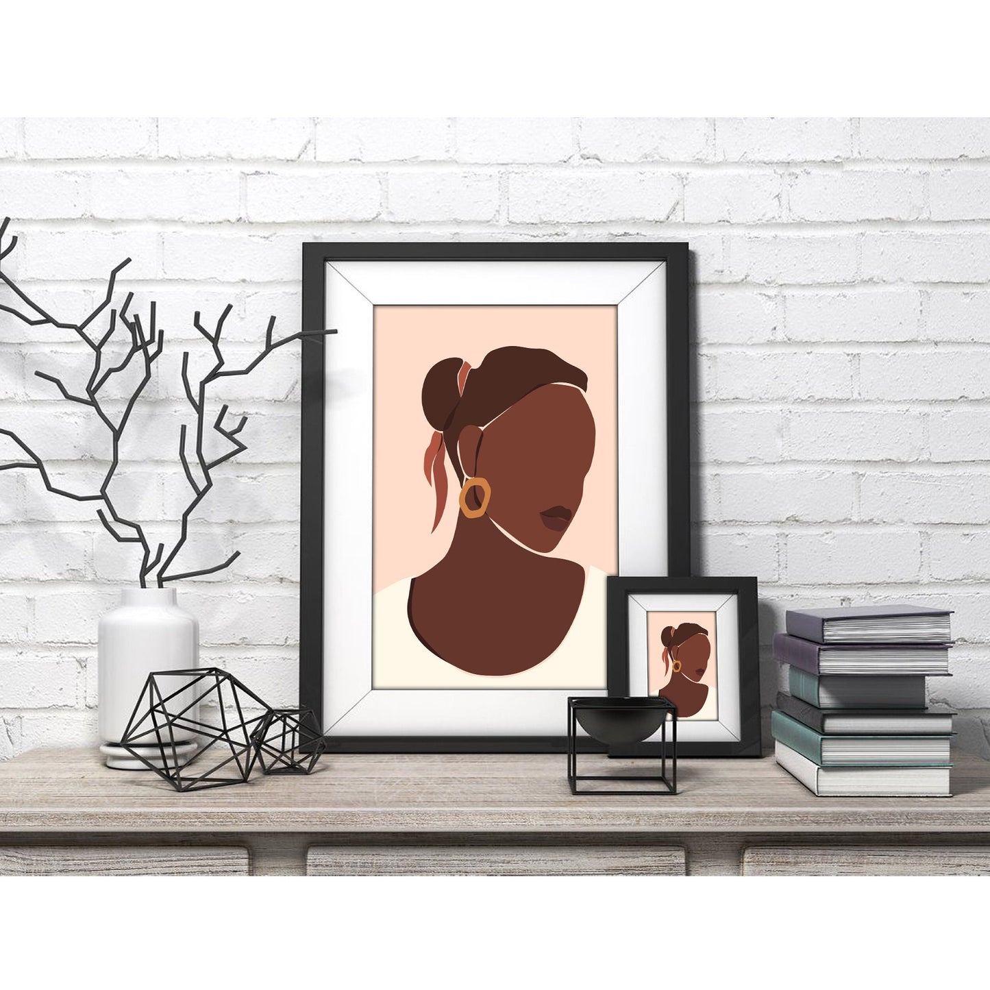 Chic Contemplation Art Print