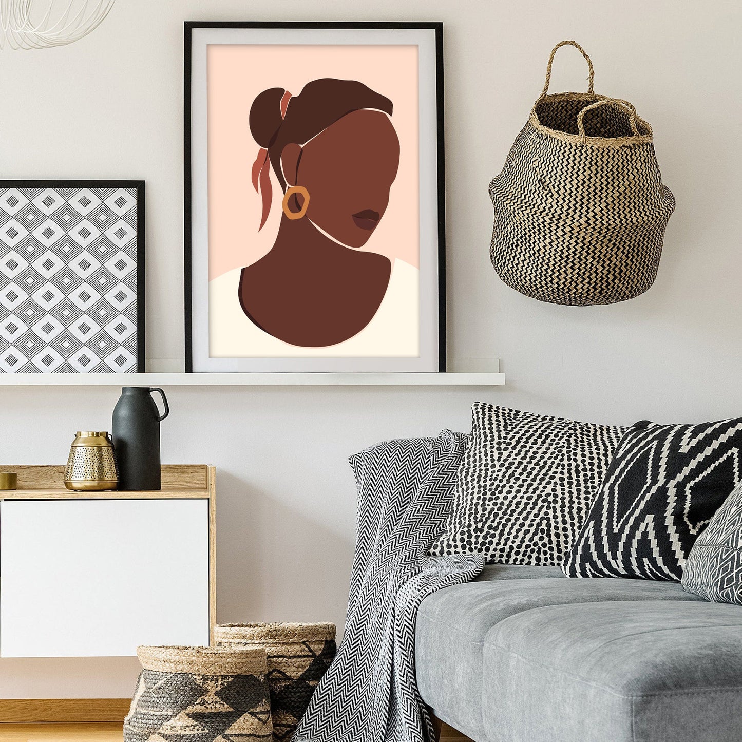 Chic Contemplation Art Print