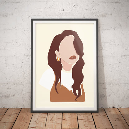 Stylish Woman Feminist Art Print