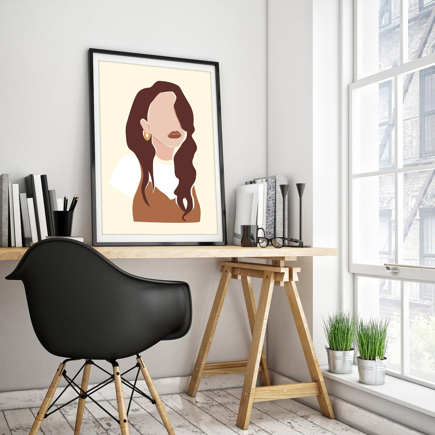 Stylish Woman Feminist Art Print