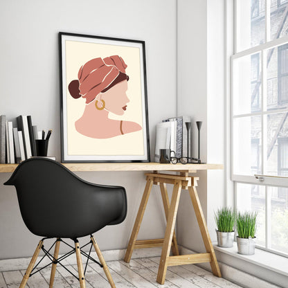 Elegance in Profile Art Print