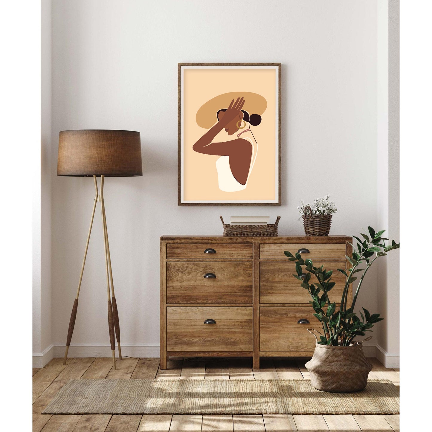 Sunlit Silhouette Inspirational Women Art Print